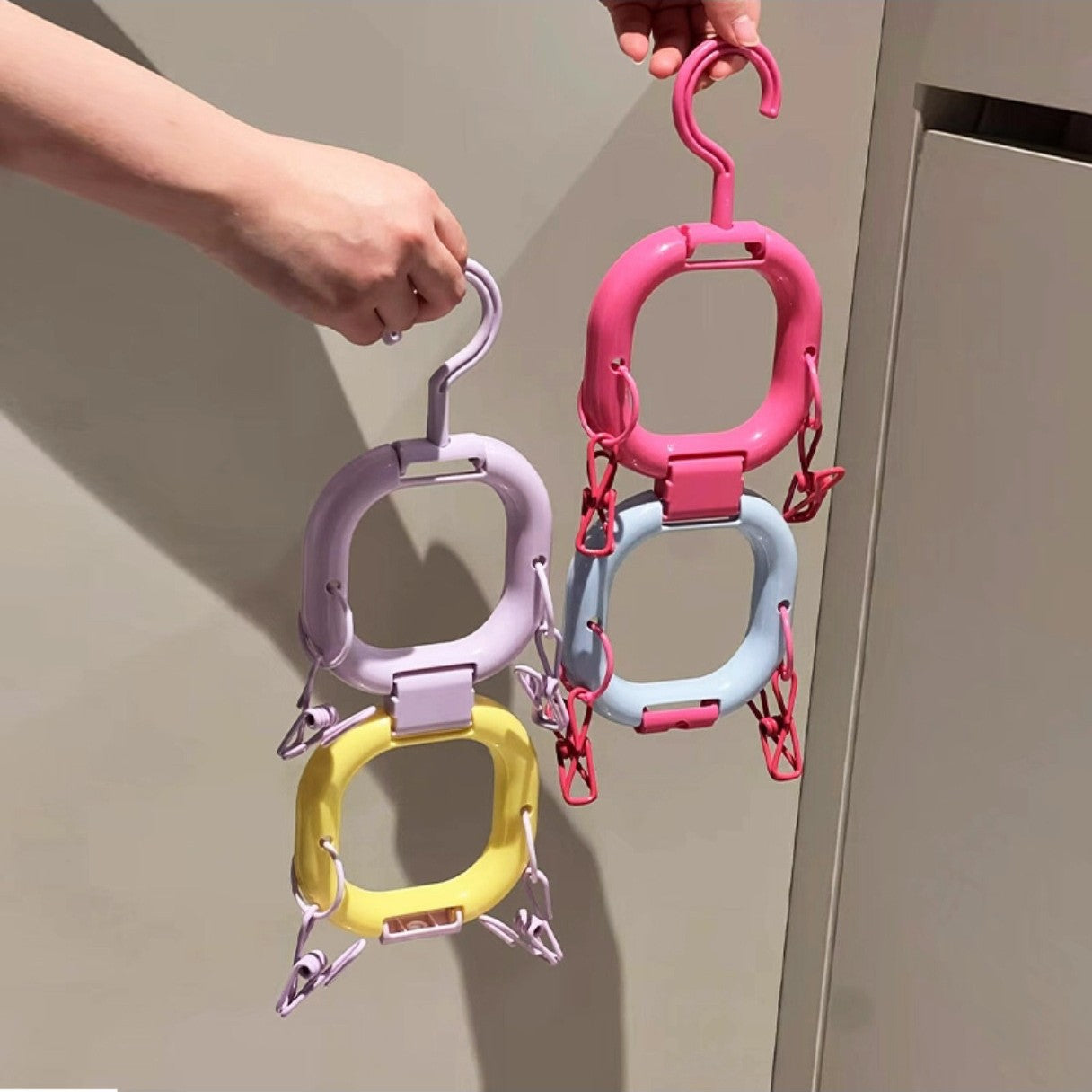 Hat Storage Clip For Behind The Door Multi-functional Bag Hanger For Home Use