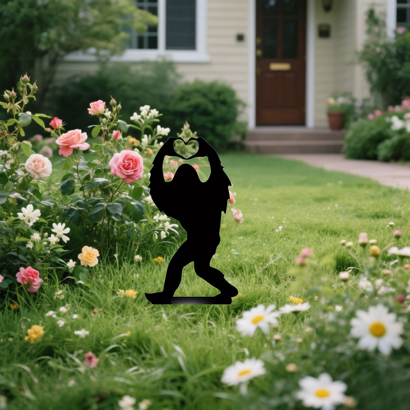 Viral Bigfoot Garden Statue - Funny Cartoon Sculpture For Lawn & Pati