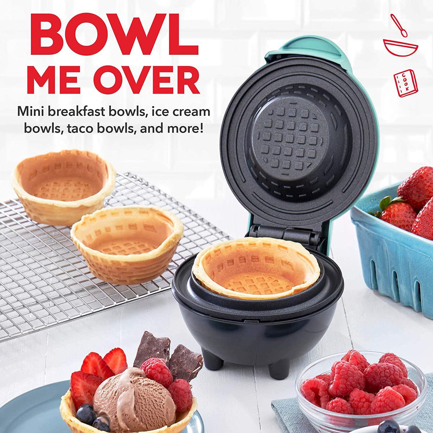 Homemade Waffle Bowls, Any Night You Want — Waffle Bowl Maker