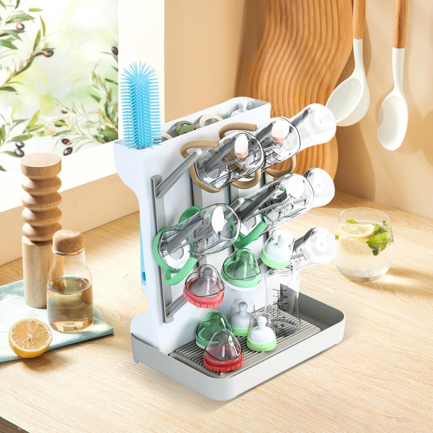 The Chaos-Ender for New Parents — Vertical Bottle Drying Rack