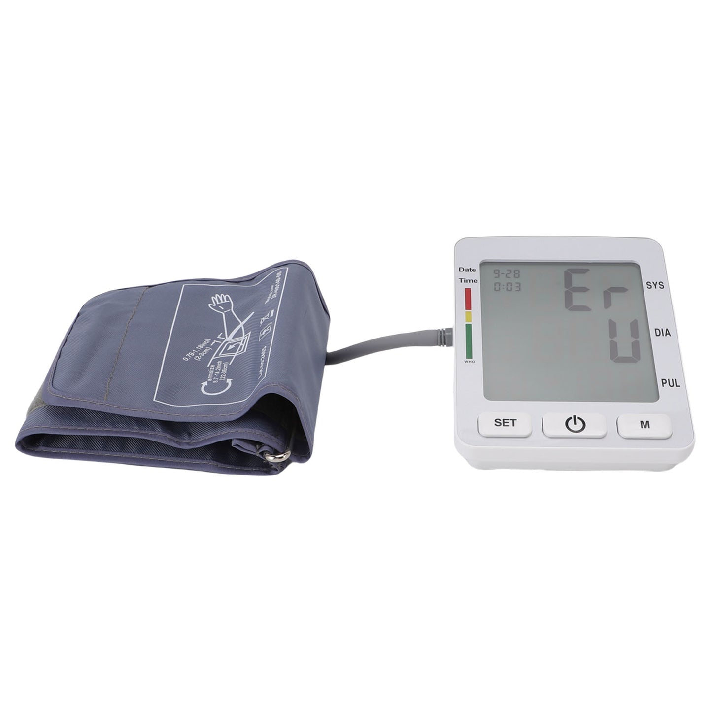 Arm BP Monitor With 8.66 - 14.17in Cuff 4.2in LCD Display 120 Reading Memory Pulse Rate Monitoring Home Digital BP Machine