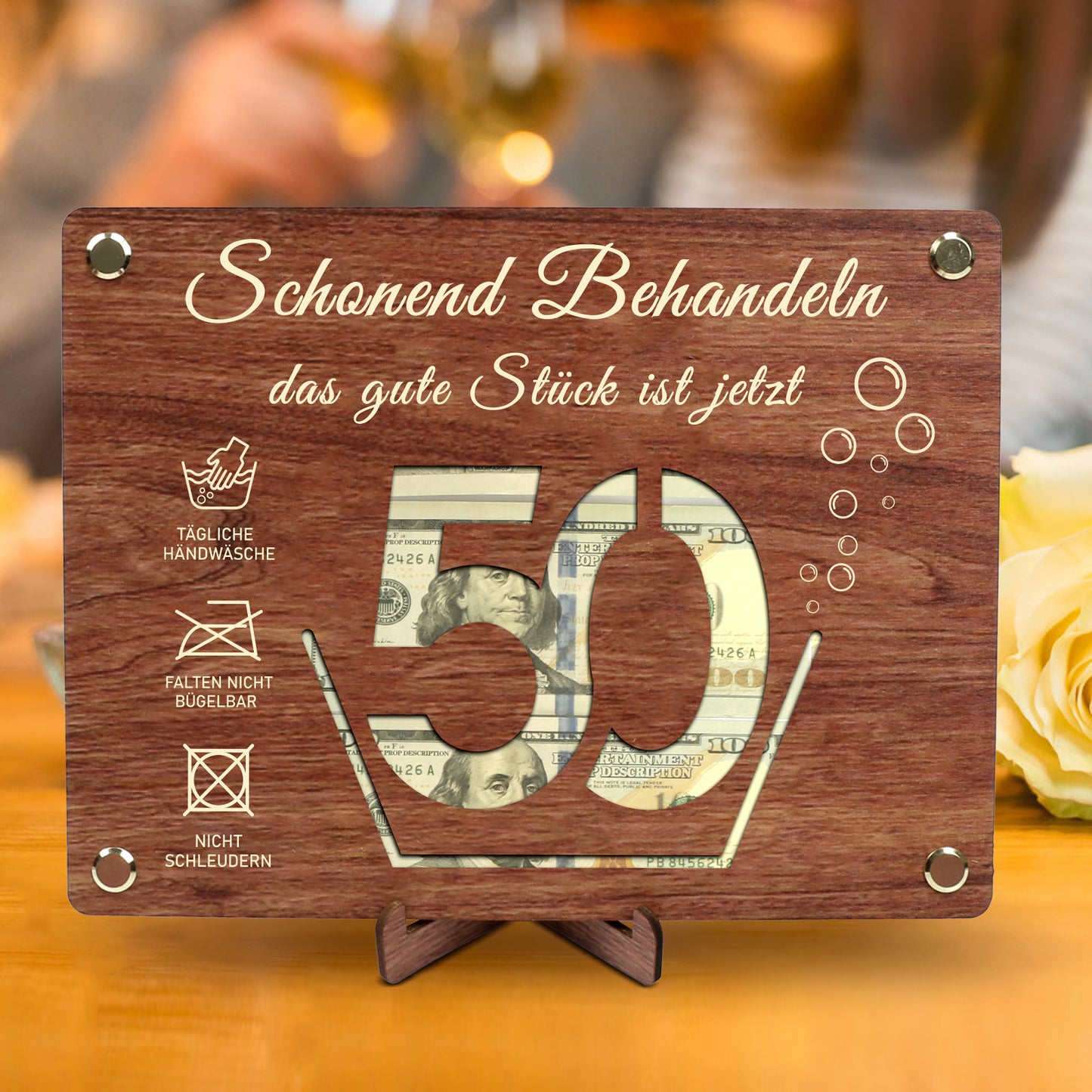 The Thoughtful 50th Anniversary Gift — Wooden Keepsake