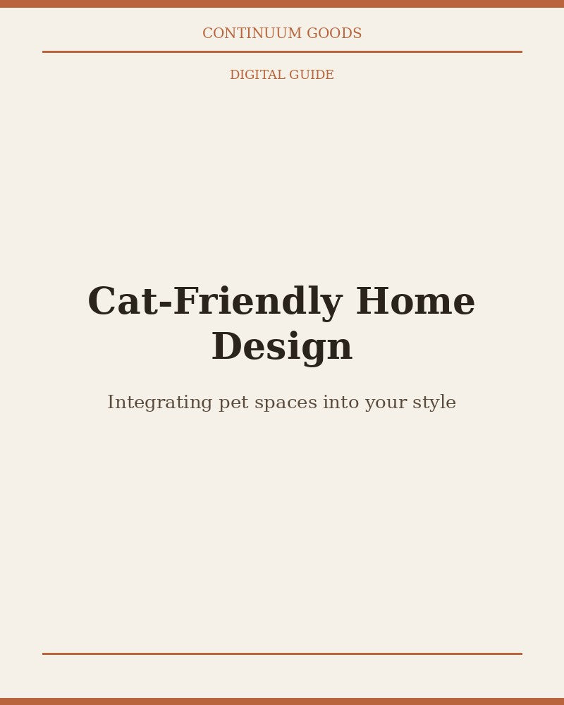 The Home That Works for Both of You — Cat Design Guide