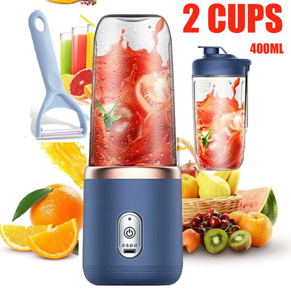 Fresh Smoothies, Zero Mess — Portable Personal Blender