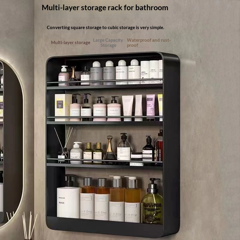 The Bathroom Upgrade That Needs Zero Tools — Wall Storage Shelf