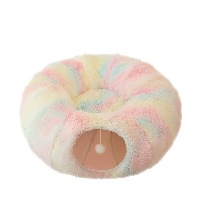 The Nest They'll Never Want to Leave — Plush Cat Tunnel Bed