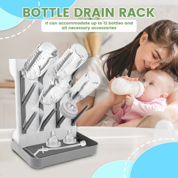 The Chaos-Ender for New Parents — Vertical Bottle Drying Rack