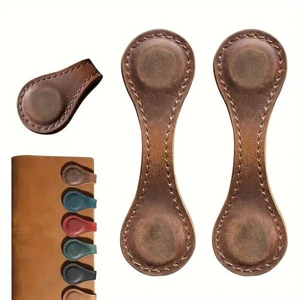 The Gift That Gets Noticed — Handcrafted Leather Magnetic Bookmarks