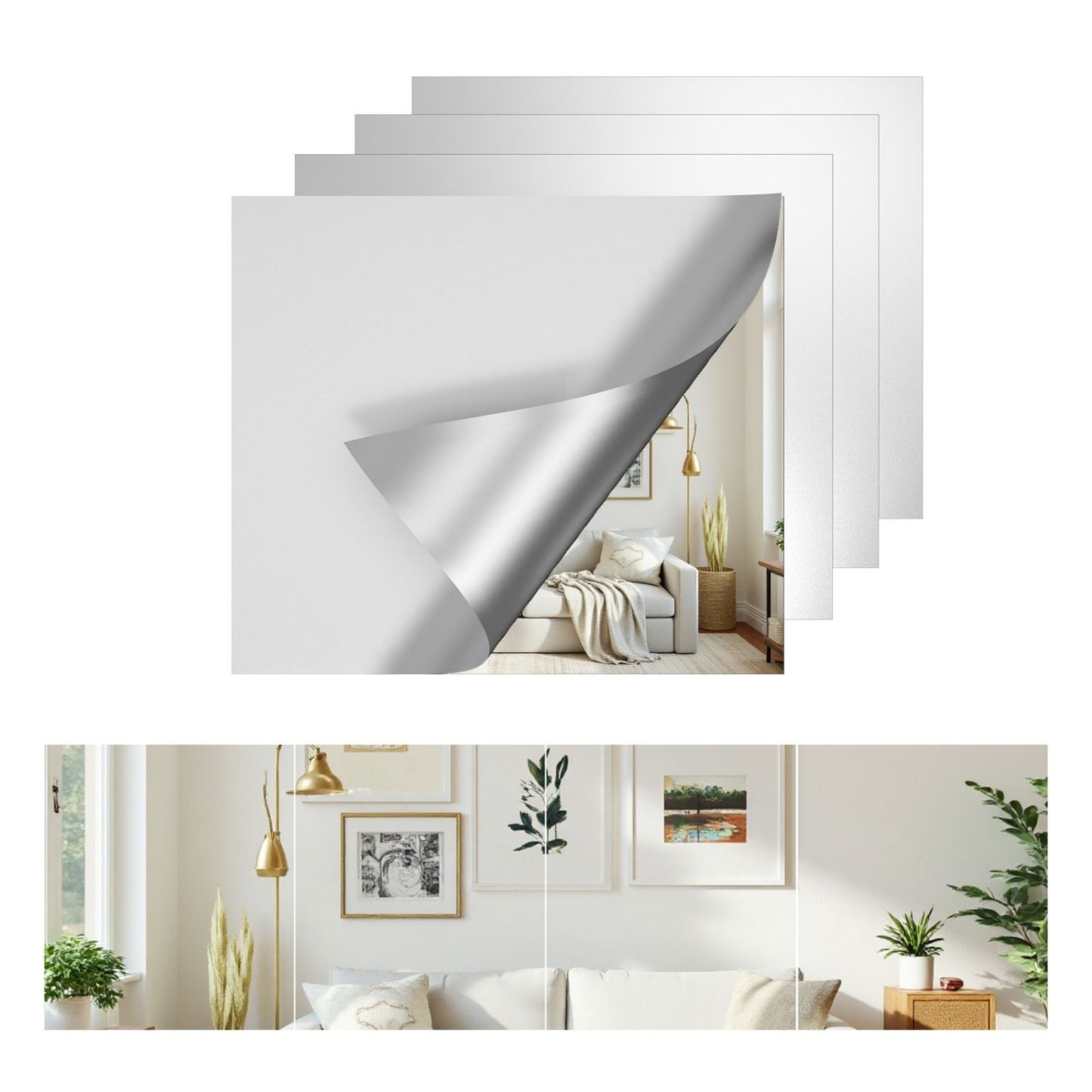 The Room That Looks Twice as Good — Mirror Tile Set