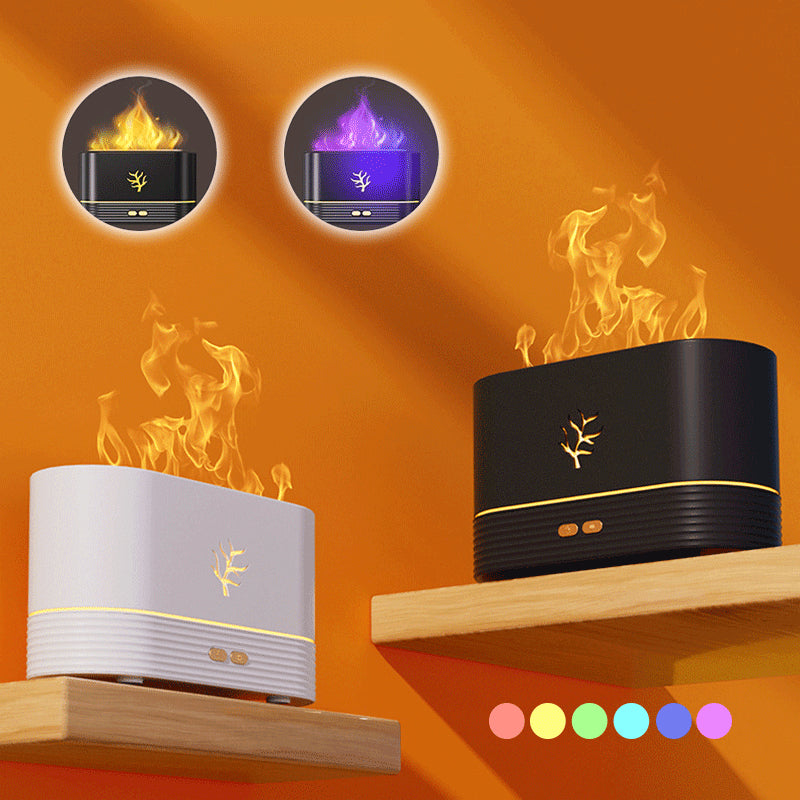 The Candle Vibe Without the Risk — Flame Aroma Diffuser