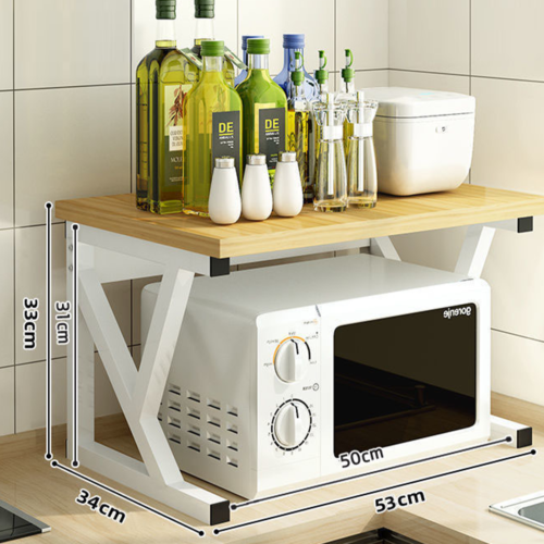 The Counter Space Comeback — 2-Tier Microwave Corner Rack
