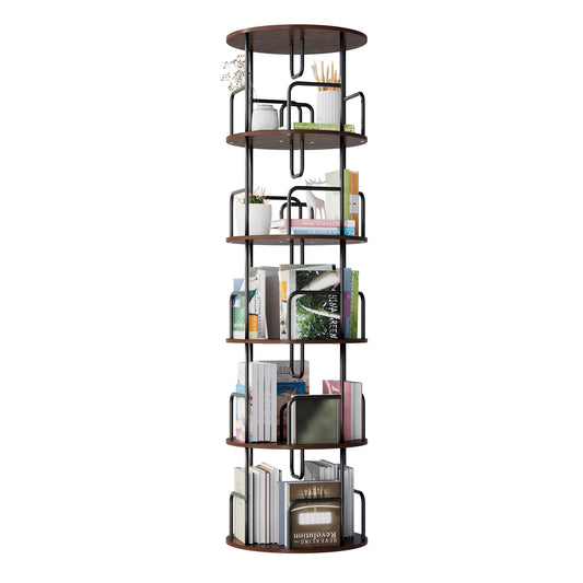The Room That Finally Has Its Act Together — Rotating Bookshelf Tower