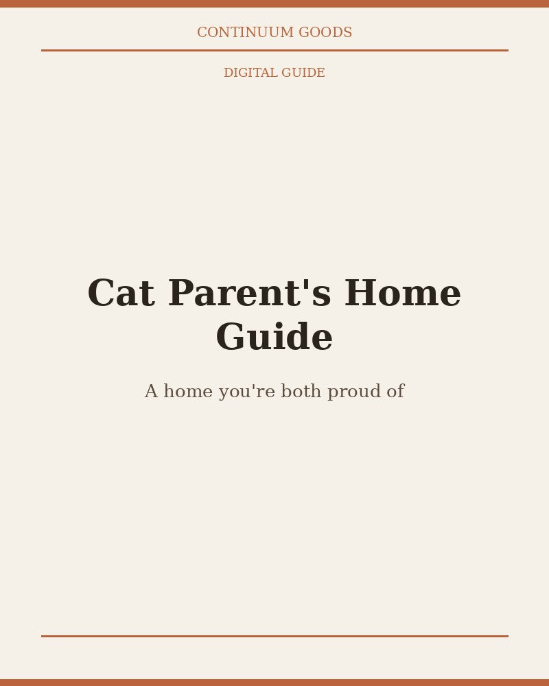 The Cat Parent's Guide to a Home You're Both Proud Of