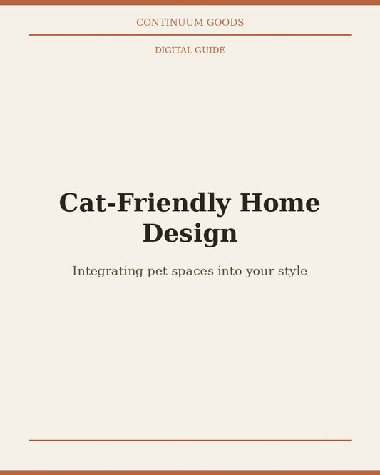 The Home That Works for Both of You — Cat Design Guide