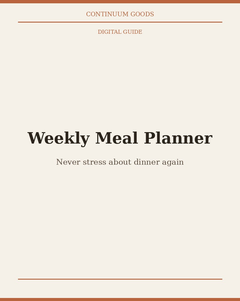 The Gift That Ends Weeknight Chaos — Meal Planner Bundle