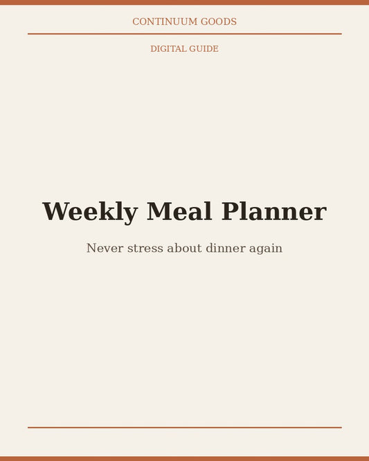 The Gift That Ends Weeknight Chaos — Meal Planner Bundle